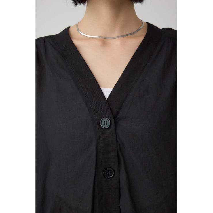 リブ付きシャツカーディガン | AZUL BY MOUSSY | 詳細画像8 