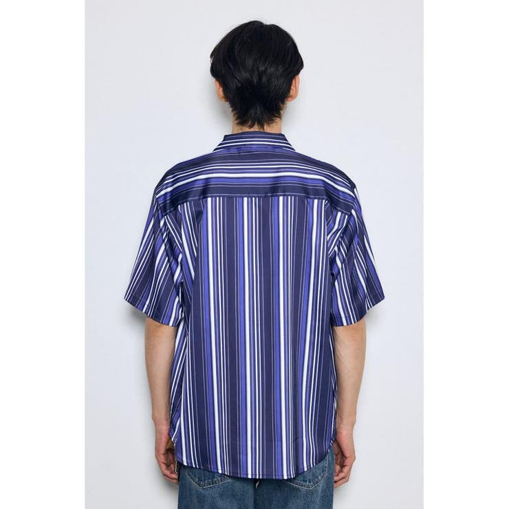 マルチストライプ半袖シャツ | AZUL BY MOUSSY | 詳細画像27 
