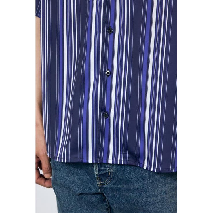マルチストライプ半袖シャツ | AZUL BY MOUSSY | 詳細画像30 