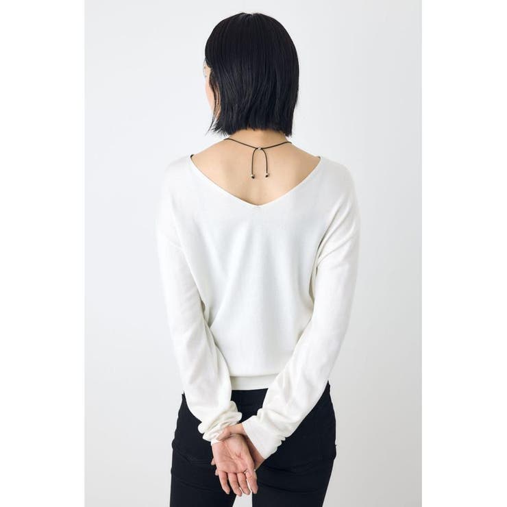 格上げ２WAYネックニット | AZUL BY MOUSSY | 詳細画像4 
