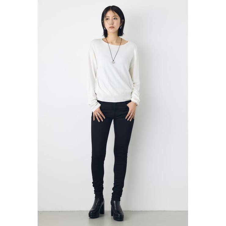 格上げ２WAYネックニット | AZUL BY MOUSSY | 詳細画像6 