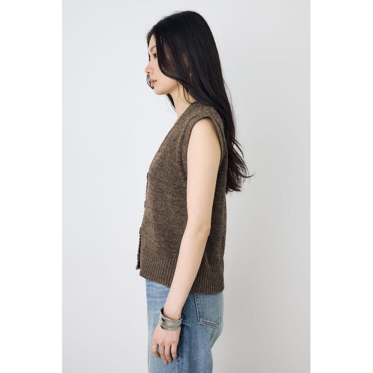 テープヤーンニットジレ | AZUL BY MOUSSY | 詳細画像22 