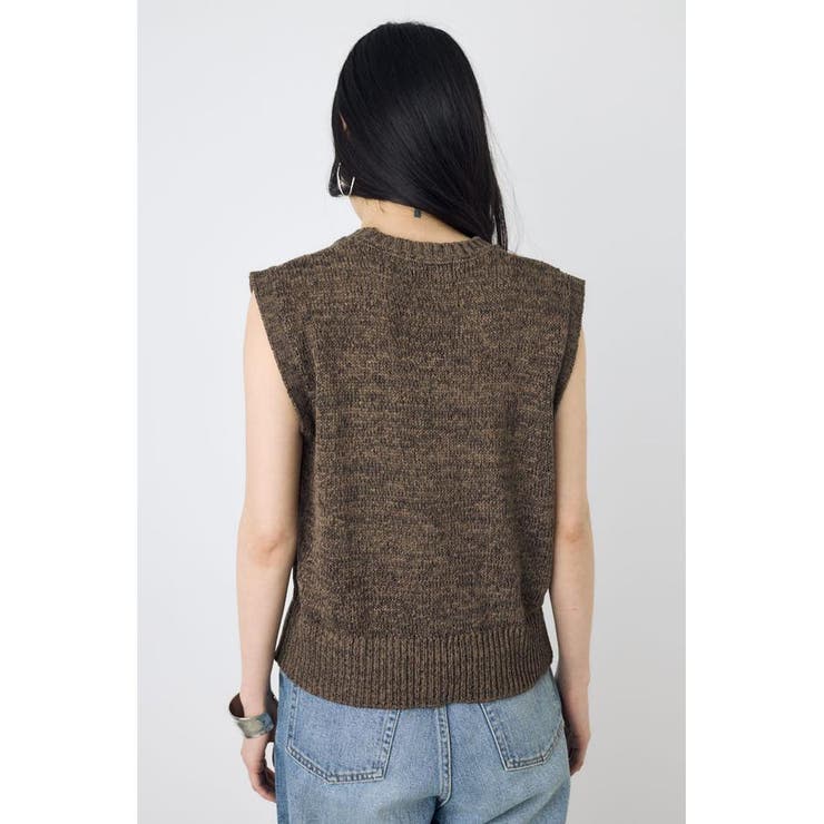 テープヤーンニットジレ | AZUL BY MOUSSY | 詳細画像23 