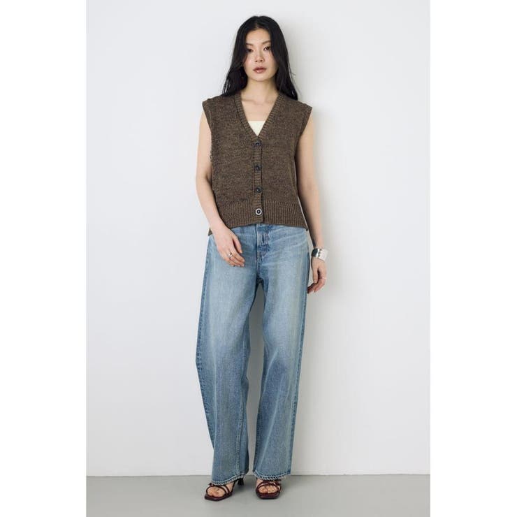 テープヤーンニットジレ | AZUL BY MOUSSY | 詳細画像24 