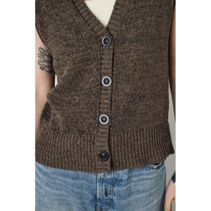 テープヤーンニットジレ | AZUL BY MOUSSY | 詳細画像26 