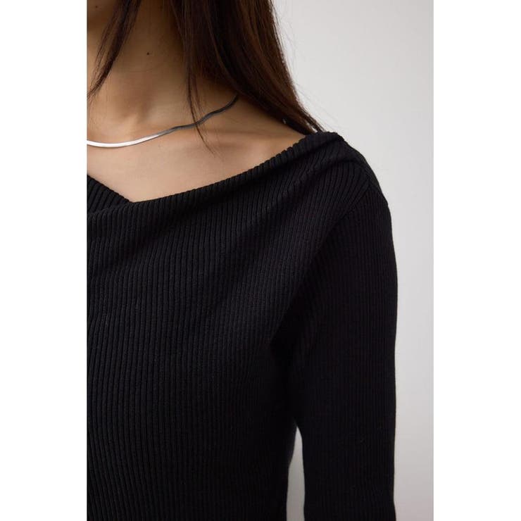 ドレープ長袖ニットトップス | AZUL BY MOUSSY | 詳細画像8 