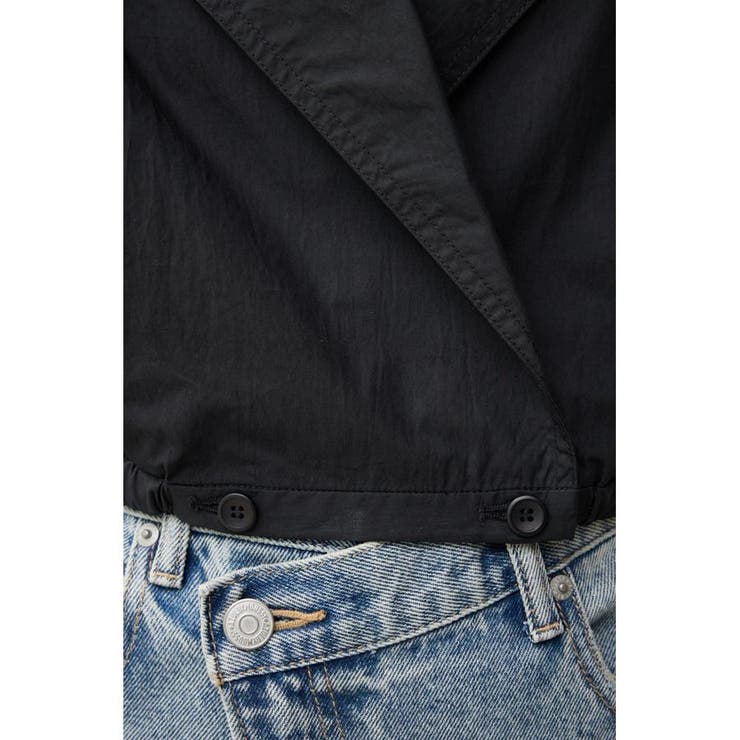 ドロストリングギャザーシャツベスト | AZUL BY MOUSSY | 詳細画像10 