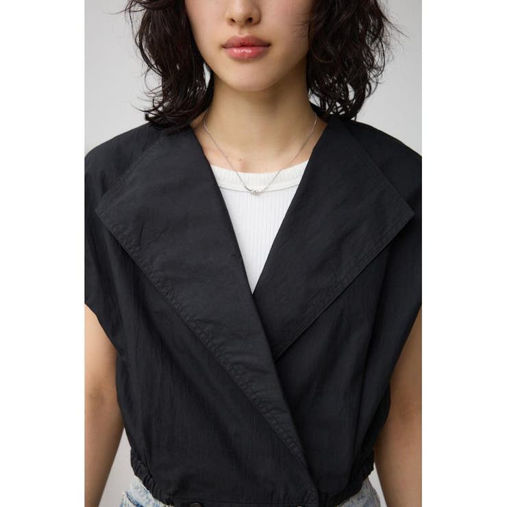 ドロストリングギャザーシャツベスト | AZUL BY MOUSSY | 詳細画像8 