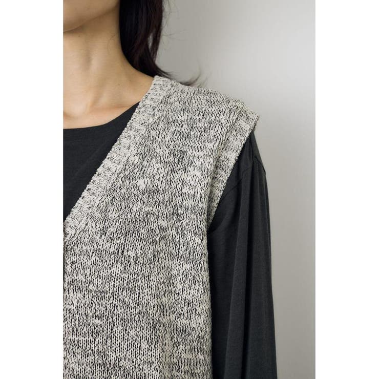 テープヤーンニットジレ | AZUL BY MOUSSY | 詳細画像16 