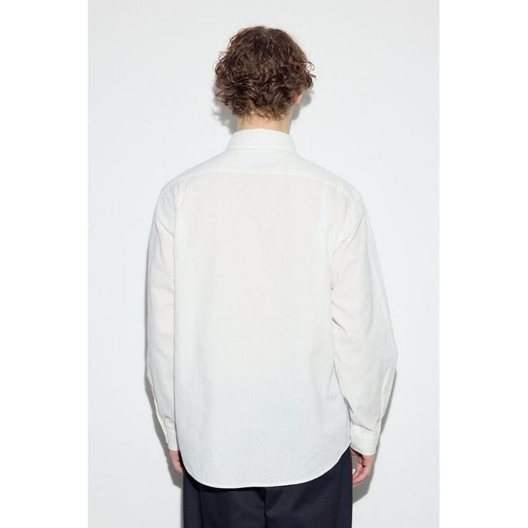 フレンチリネンCOOLMAXストライプシャツ | AZUL BY MOUSSY | 詳細画像7 