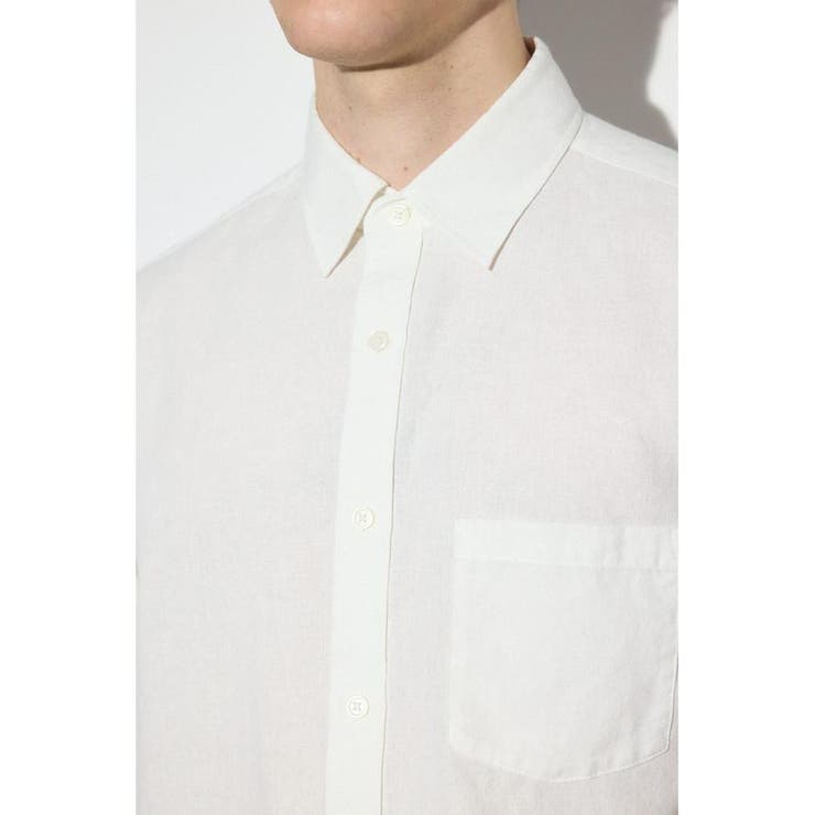 フレンチリネンCOOLMAXストライプシャツ | AZUL BY MOUSSY | 詳細画像8 