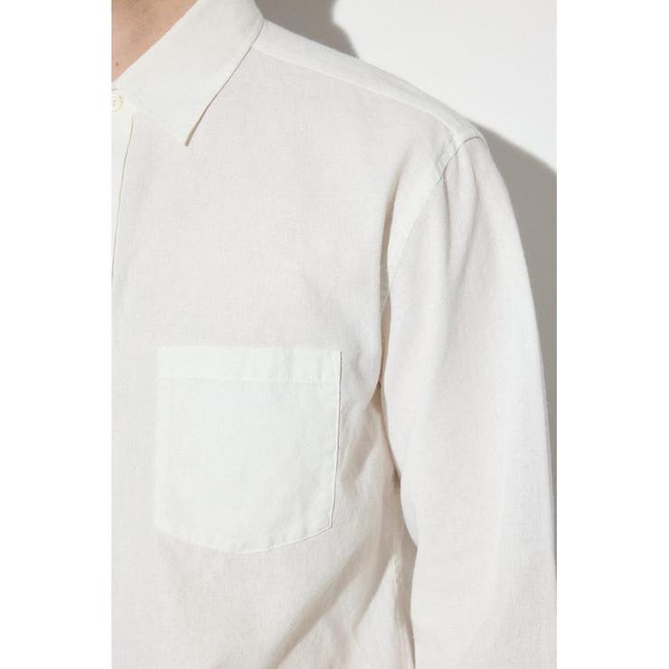 フレンチリネンCOOLMAXストライプシャツ | AZUL BY MOUSSY | 詳細画像9 