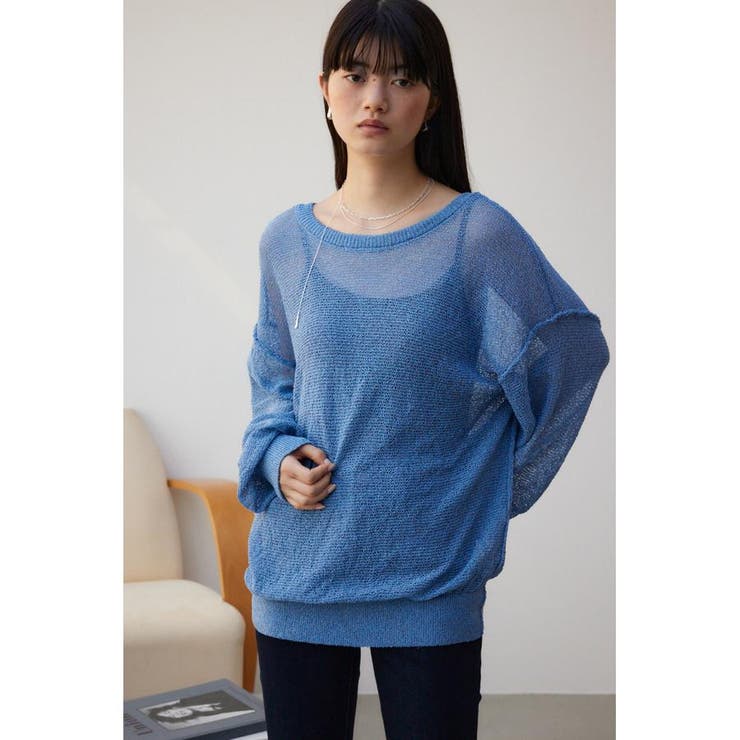 シアーグリッタールーズニット | AZUL BY MOUSSY | 詳細画像23 