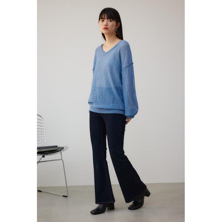シアーグリッタールーズニット | AZUL BY MOUSSY | 詳細画像15 