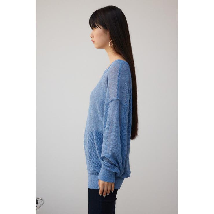 シアーグリッタールーズニット | AZUL BY MOUSSY | 詳細画像17 