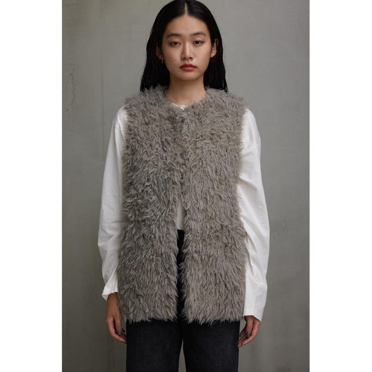 プードルフェイクファーベスト | AZUL BY MOUSSY | 詳細画像24 