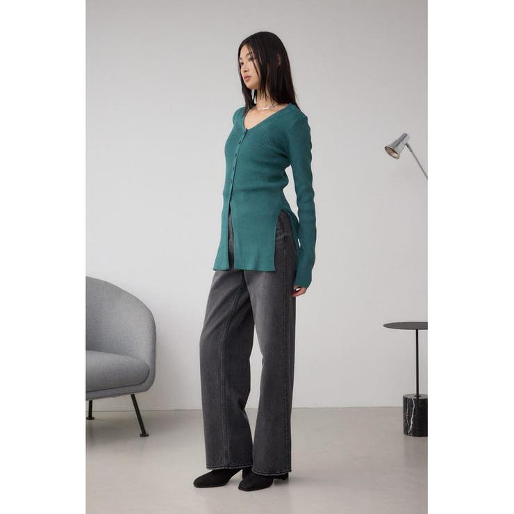 Vネックリブニットカーディガン | AZUL BY MOUSSY | 詳細画像15 