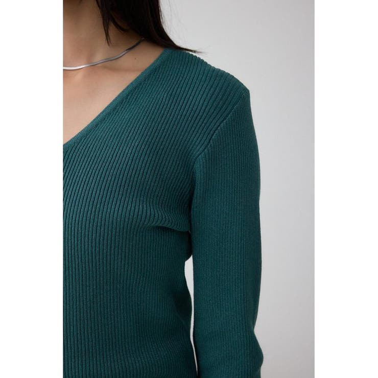 Vネックリブニットカーディガン | AZUL BY MOUSSY | 詳細画像20 