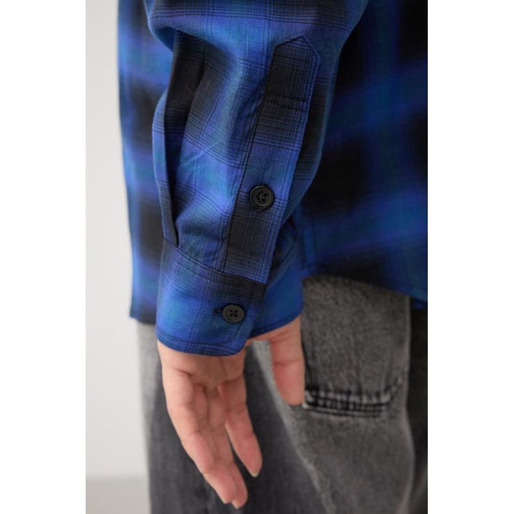 オンブレーチェックシャツ | AZUL BY MOUSSY | 詳細画像32 