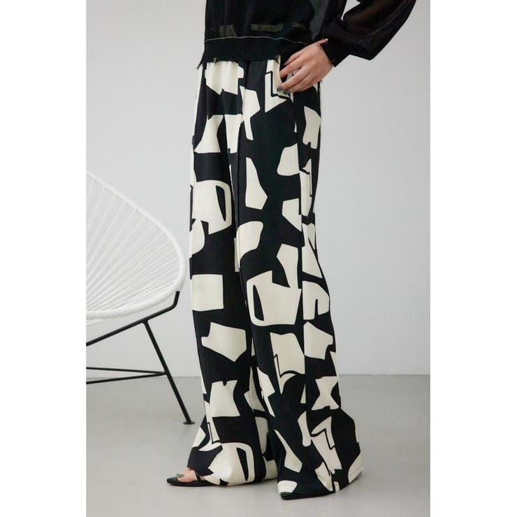 ジオメトリックパターンワイドパンツ | AZUL BY MOUSSY | 詳細画像2 