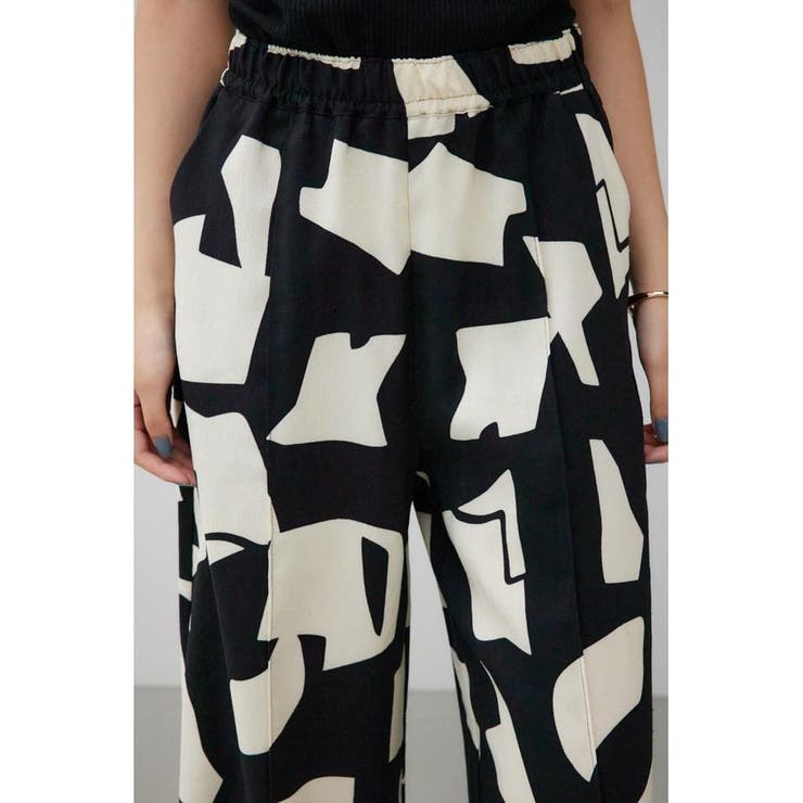 ジオメトリックパターンワイドパンツ | AZUL BY MOUSSY | 詳細画像8 