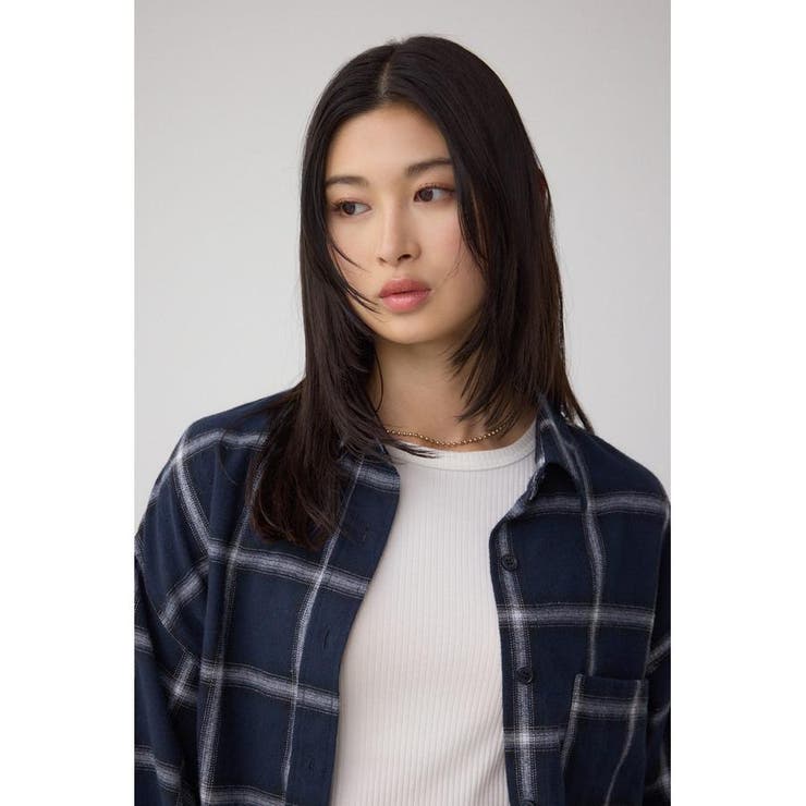 アソートフリンジチェックシャツ | AZUL BY MOUSSY | 詳細画像32 