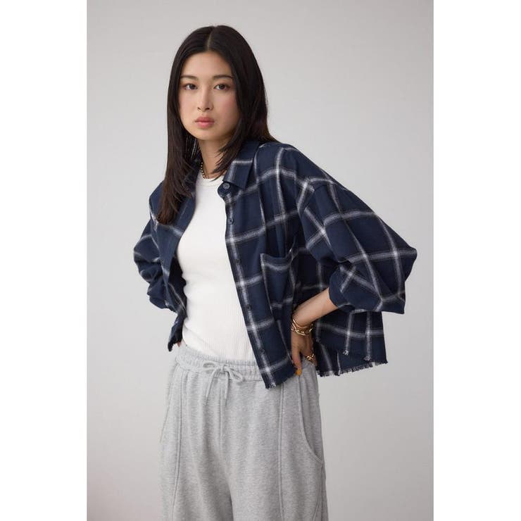 アソートフリンジチェックシャツ | AZUL BY MOUSSY | 詳細画像33 
