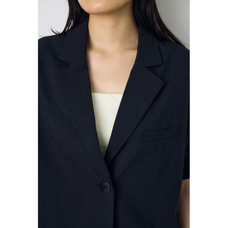 クロップドハーフスリーブジャケット | AZUL BY MOUSSY | 詳細画像7 