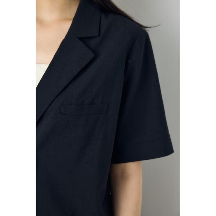 クロップドハーフスリーブジャケット | AZUL BY MOUSSY | 詳細画像8 