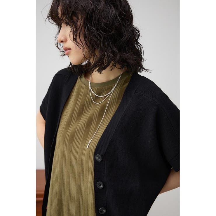 半袖ニットカーディガン | AZUL BY MOUSSY | 詳細画像13 