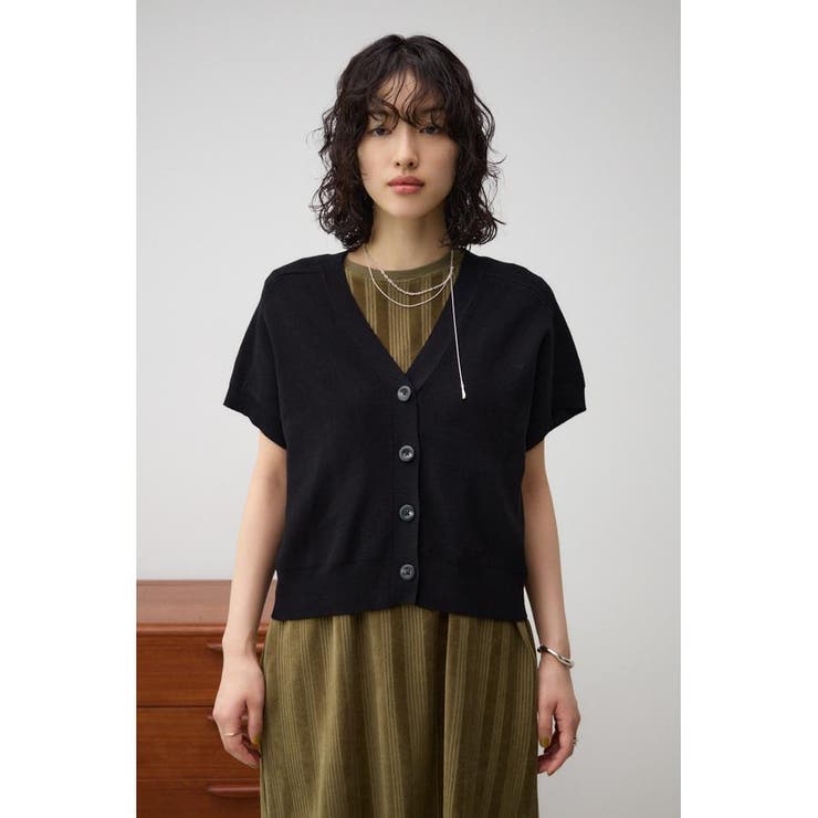 半袖ニットカーディガン | AZUL BY MOUSSY | 詳細画像16 