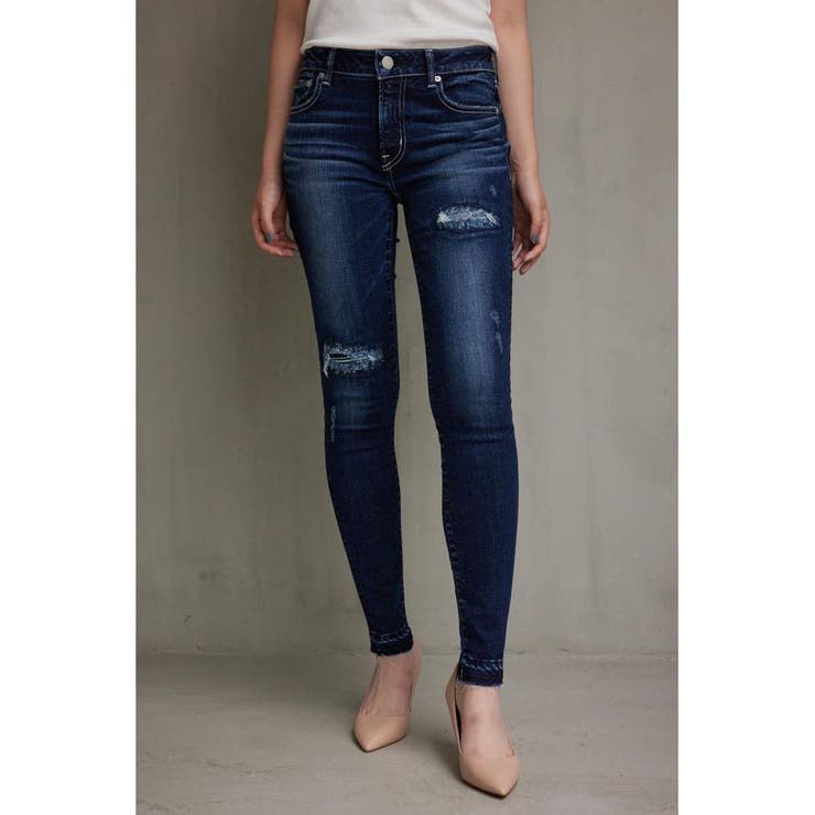 AZUL DENIM リペアスキニーデニム[品番：AZLW0021496]｜AZUL BY  MOUSSY（アズールバイマウジー）のレディースファッション通販｜SHOPLIST（ショップリスト）