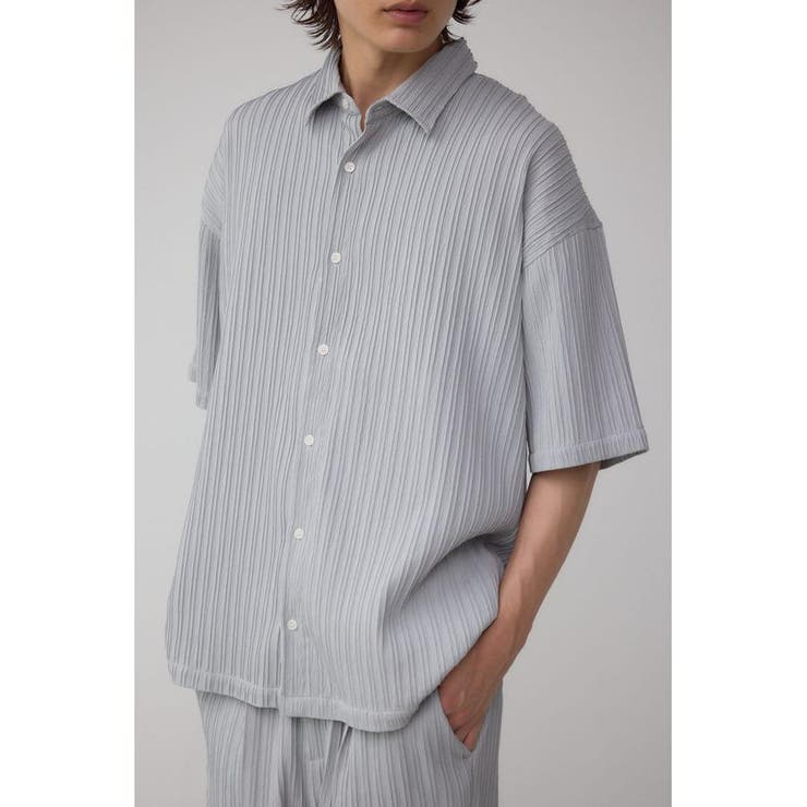 L/GRY1 | タック楊柳リラックスシャツ | AZUL BY MOUSSY