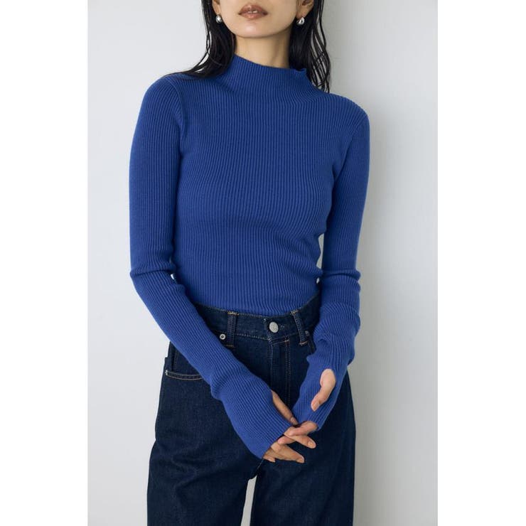 サムホールリブハイネックニット | AZUL BY MOUSSY | 詳細画像19 