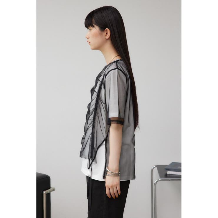 チュールレイヤードドロストトップス | AZUL BY MOUSSY | 詳細画像15 