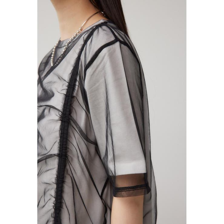 チュールレイヤードドロストトップス | AZUL BY MOUSSY | 詳細画像18 