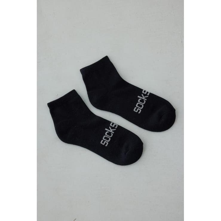 BLK | ジャガードロゴアングルソックス | AZUL BY MOUSSY