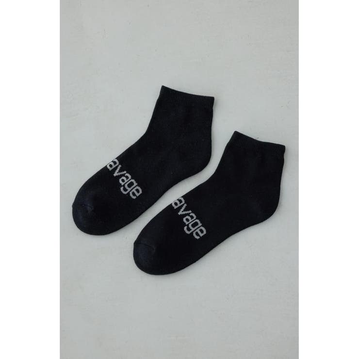 ジャガードロゴアングルソックス | AZUL BY MOUSSY | 詳細画像6 