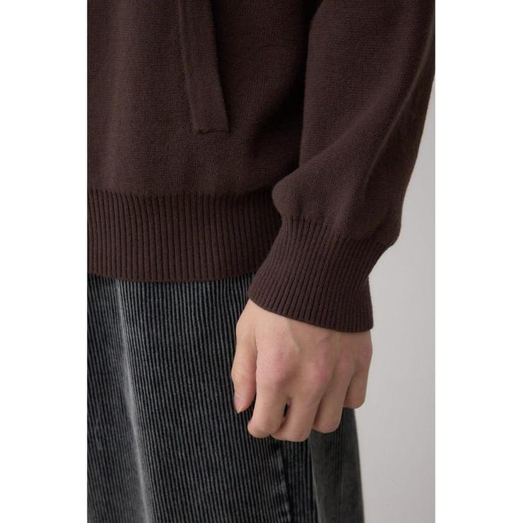 ジップアップ襟付きニットカーディガン | AZUL BY MOUSSY | 詳細画像22 