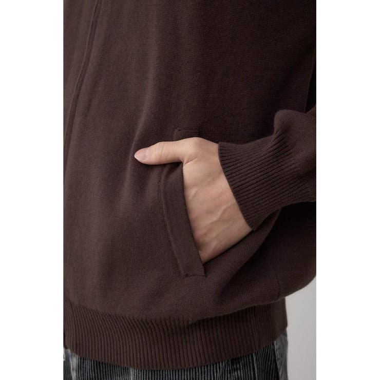 ジップアップ襟付きニットカーディガン | AZUL BY MOUSSY | 詳細画像24 