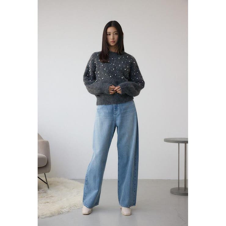 パールビジューニットトップス | AZUL BY MOUSSY | 詳細画像14 