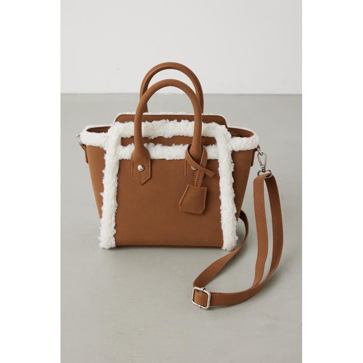 フェイクムートンハンドバッグ | AZUL BY MOUSSY | 詳細画像13 