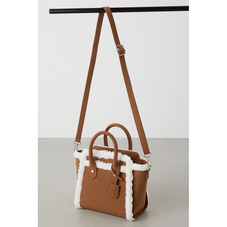 フェイクムートンハンドバッグ | AZUL BY MOUSSY | 詳細画像14 