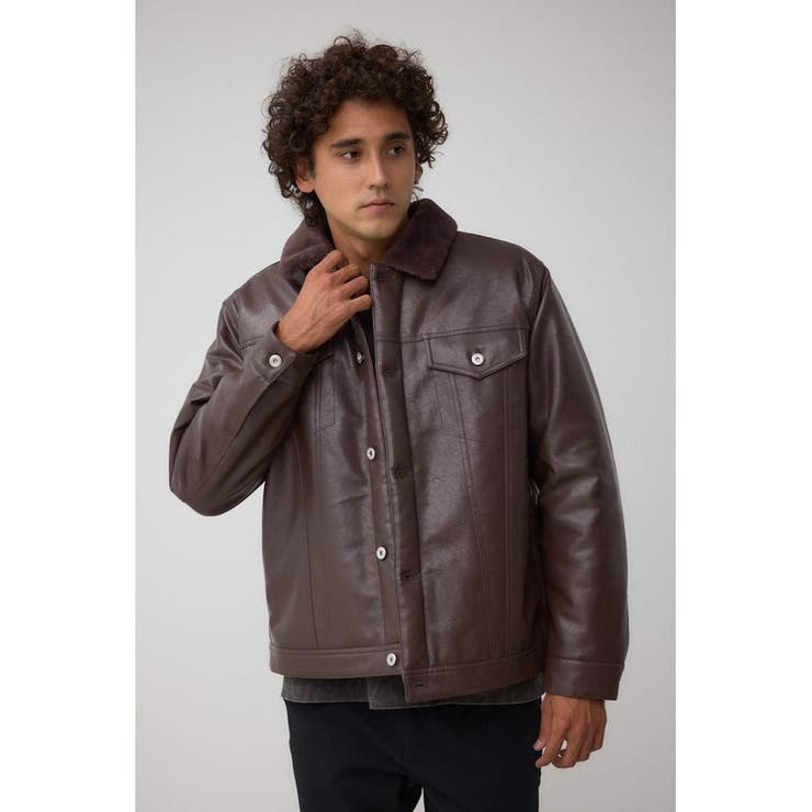 ボアライニング合皮ブルゾン | AZUL BY MOUSSY | 詳細画像19 