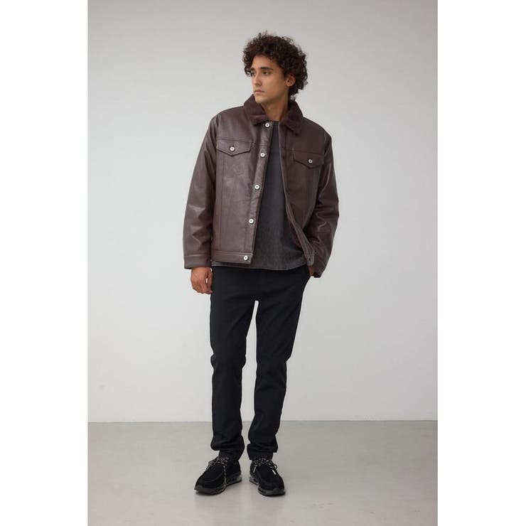 ボアライニング合皮ブルゾン | AZUL BY MOUSSY | 詳細画像20 