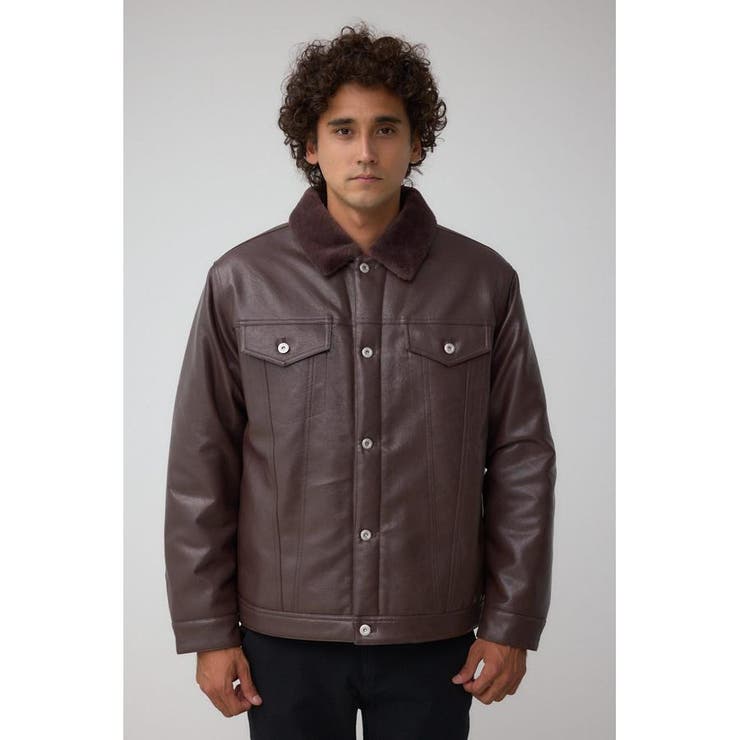 ボアライニング合皮ブルゾン | AZUL BY MOUSSY | 詳細画像21 