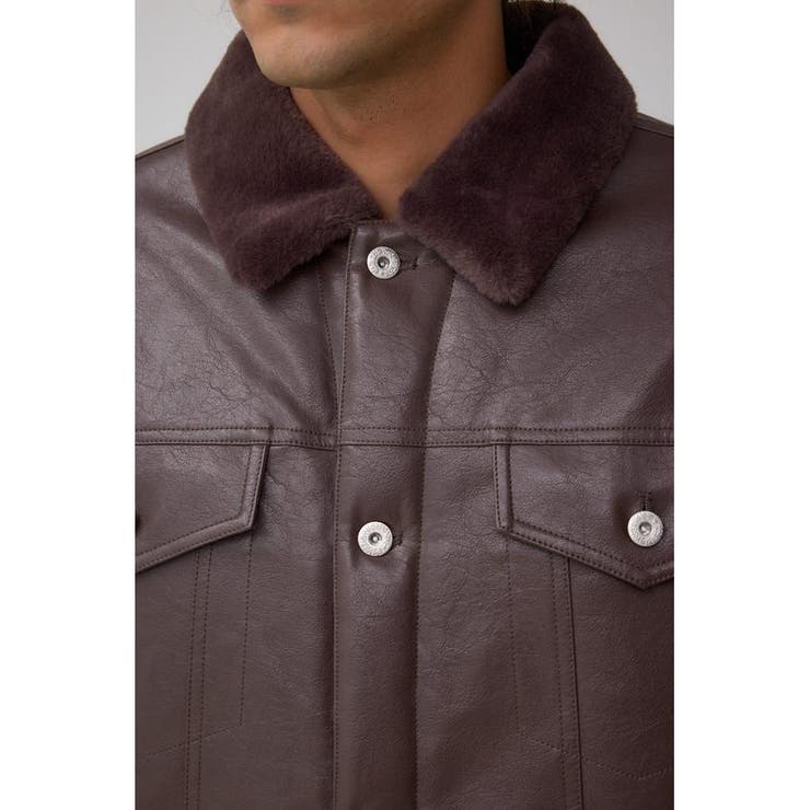 ボアライニング合皮ブルゾン | AZUL BY MOUSSY | 詳細画像24 