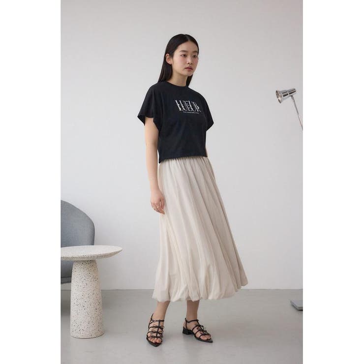 チュールレイヤードバルーンスカート | AZUL BY MOUSSY | 詳細画像3 