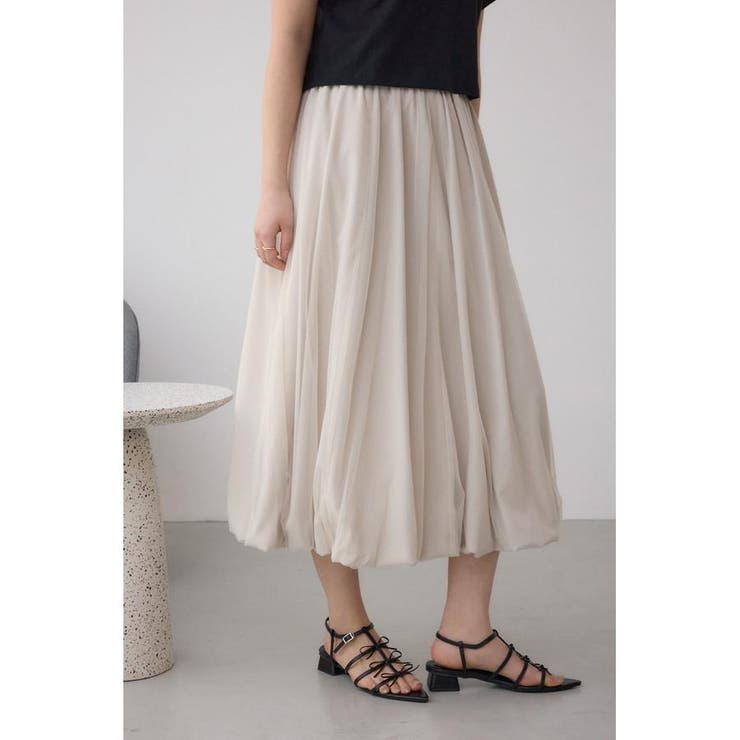 チュールレイヤードバルーンスカート | AZUL BY MOUSSY | 詳細画像1 