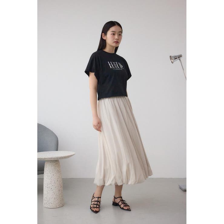 チュールレイヤードバルーンスカート | AZUL BY MOUSSY | 詳細画像2 